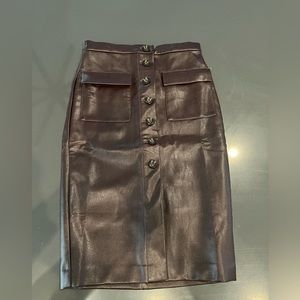 Ann Taylor faux leather skirt